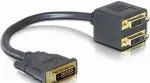 DELOCK DVI Adapter DVI(24+1) -> 2x DVI(24+1) St/Bu