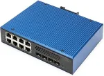 Digitus Switch 8 + 4 10G Uplink Port L3 managed Gigabit PoE