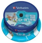 Toorikud VERBATIM 1x25 CD-R 80 / 700MB 52x Speed, Data Life plus print.