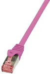 LOGILINK PrimeLine - Patch-Kabel - RJ-45 (M) - RJ-45 (M) - 3 m - SFTP, PiMF - CAT 6 - glatt, halogenfrei - pink (CQ2069S)