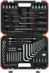 Gedore Red Torx screwing tool set, 1/4 "+ 1/2", 75-Piece Tool Set (red / black, in case)
