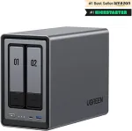 Ugreen NASync DXP2800 NAS System 2-Bay 24TB inkl. 2x Seagate IronWolf ST12000VN0008 12 TBB