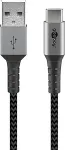 Goobay USB 2.0 USB Type-C kabel 0.5m Sort S&oslash;lv