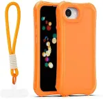 TelForceOne Safepop case with strap for iPhone 16e / 17e orange