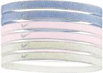 Nike Opaski na włosy 6 szt. Swoosh Sport metalic-fioletowa, r&oacute;żowa, ż&oacute;łta N1002008511OS