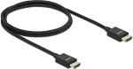 Delock Koaxiales High Speed HDMI Kabel 48 Gbps 8K 60 Hz schwarz 2 m