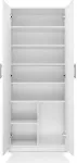 TOP E SHOP Filing cabinet OLIV 2D 74x35x180 cm, white