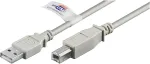 Goobay USB 2.0 St.A-St.B grey 5m - UL Zertifiziert
