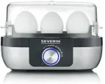 Severin EK 3163 3 egg(s) Black, Stainless steel, Transparent