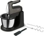 Tefal Powermix Silence HT654E Stand mixer 600 W Black, Grey