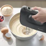 PHILIPS Hand mixer | HR3739/00 5000 Series | Hand Mixer | 400 W | Number of speeds 5 | Turbo mode | Black