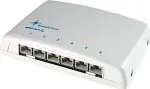 Teleg&auml;rtner Modular Patch Verteiler Kat.6A(tief), 6 x RJ45 Mini-Verteiler MPD6-HS K, 6 x RJ45 10/100/1000BaseT Ports, - 1 St&uuml;ck (J02021A0050)