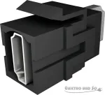 Bachmann HDMI Keystone Buchse Buchseschwarz - 1 x HDMI 2.0