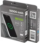 GEMBIRD PB10-WPC15M-LCD-01 Magnetic wireless powerbank with LCD, 15W, 10000 mAh, black