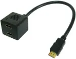 Techly HDMI Videokabel Splitter Stecker auf 2x HDMI Buchse