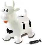 Jamara H&uuml;pftier Kuh wei&szlig;/schwarz mit Pumpe
