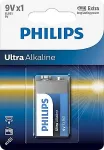 PHILIPS Patarei 6LR61E 9 V Ultra Alkaline