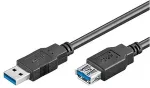 No-Name goobay USB forl&aelig;ngerkabel 1.8m Sort