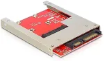 DELOCK 2.5" Konverter SATA 22 Pin > 1 x mSATA - 9,5 mm