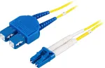 DELTACO Fiberkablage LC - SC, dupleks, &uuml;hemoodiline OS2, 7m