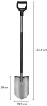 FISKARS ERGONOMIC GARDEN SPADE POINTED