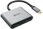 Akasa AK-CBCA26-18BK USB graphics adapter Aluminium