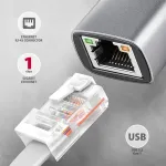 V&otilde;rgukaart AXAGON | ADE-TXPD USB-C Gigabit Ethernet Adapter with PD 100W