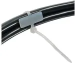 Inline - Kabelbinder - mit Beschriftungsfl&auml;che - 100 mm L&auml;nge - 2.5 mm Breite - Markierfeld quer 8x24mm (Packung mit 100 )