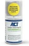 ACT Screen cleaning spray 200ml with soft microfiber cloth