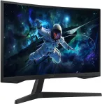 Monitor SAMSUNG LCD ||LS27CG552EUXEN|27"|Gaming/Curved|Panel VA|2560x1440|16:9|165 Hz|Matte|1 ms|Height adjustable|Colour Black|LS27CG552EUXEN