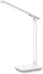 Fellowes Platinet PDL6731W LED table lamp 5W dimmable, integrated 6000mAh battery, USB port, white