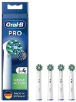 Oral-B Braun Pro Cross Action brush heads 4-pack (white)