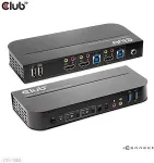 Club 3D Club3D v&otilde;rgul&uuml;liti - l&uuml;liti, HDMI KVM-l&uuml;liti - topelt HDMI 4K 60Hz