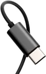 Joyroom Juhtmega metallist k&otilde;rvaklapid In-Ear koos puldi ja mikrofoniga, Type-C USB, Black EU (JR-EC07)