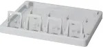 Logilink Keystone Surface Mount Box 4 Port, white