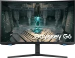 Monitor SAMSUNG 81,3cm/32" (2560x1440) Odyssey G6 S32BG650EU 16:9 1ms 2xHDMI DisplayPort VESA Pivot Speaker QHD 240Hz Curved Gaming Black