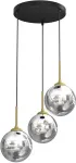 No name PENDANT LIGHT BURSA 3XE14 ROUND BL/GOLD