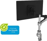 R-GO TOOLS ZEPHER4 C2 MONITOR ARM TABLE 8KG BLACK/SILVER
