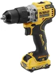 DeWALT Cordless Impact Drill Driver DCD706D2, 12 Volt yellow/black, 2x Li-Ion XR batteries 2Ah, in T STAK box