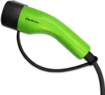 QOLTEC Mobile EV Car Charger Adjustable 2in1 Type2 | 7kW | 230V | CEE 3 PIN | Wi-fi| LCD | Portable | Wallbox | 5m