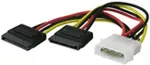 Goobay SATA Power Adapter 4Pin - 2x15Pin Molex