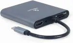 GEMBIRD USB-C Hub HDMI USB-C PD VGA USB 3.0 Audio Card
