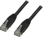 DELTACO U / UTP Cat6 paigalduskaabel 3m, must