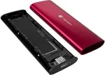 NATEC RHINO M.2 NVMe external SSD Eeclosure, USB-C 3.2, ruby red