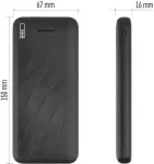 EMOS V&auml;line aku AlphaQ3, 10 000 mAh, 22,5 W, must
