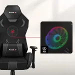 Huzaro Combat 7.6 RGB Black gaming chair with fan