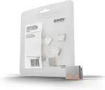 Lindy USB Port Blocker (without key) - Pack of 10, Colour Code: Orange