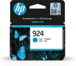 Tooner Hp 924 / 4K0U3NE Original Druckerpatrone Cyan Instant Ink