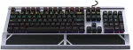 Klaviatuur INCASE INCA Gaming Tastatur RGB/BlueSwitch/USB 1.65m silber retail