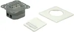 VALUE Kat.6a Dose, 2x STP, Unterputz, waagerecht, weiss (25.99.8490)